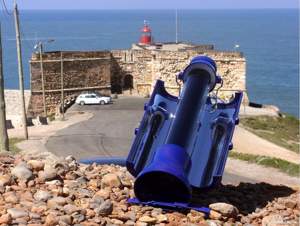 Solar kettle on Portugese beach